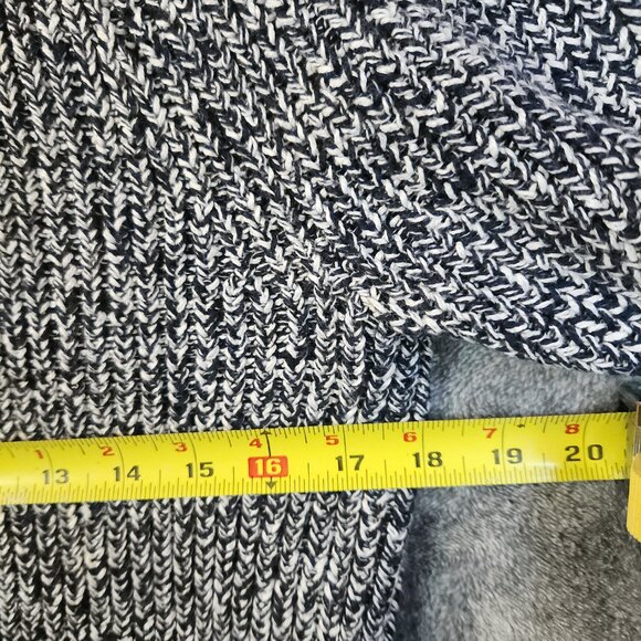 J Crew Women's Small 100% Cotton Crewneck Sweater Heavyweight Gray Blue Warm - Picture 6 of 8